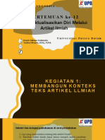 Pertemuan 12-Mengaktualisasikan Diri Melalui Artikel Ilmiah