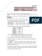 Practice Questions Numerical Methods - MATH 1036