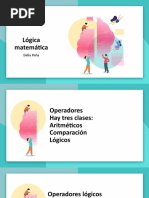 Clase 9 y 10. Operadores Lógicos. Reglas de Inferencia