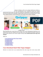 Cara Download Hasil Nilai Tugas Quipper