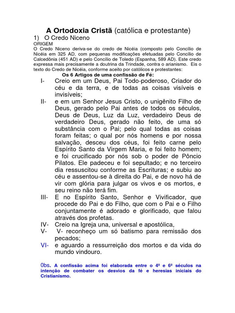 A Ortodoxia Cristã | PDF | Cristianismo antigo | Crença e doutrina ...