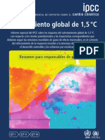 IPCC - Informe Especial Del IPCC Sobre Los Impactos Del Calentamiento Global de 1.5 ºC