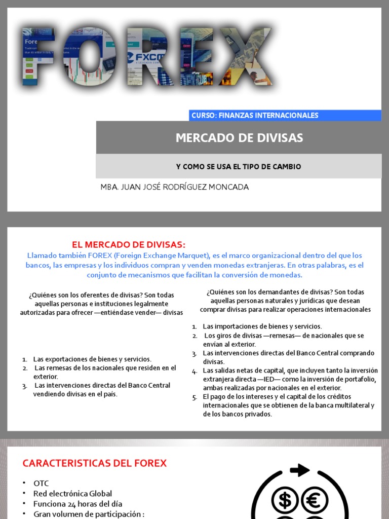 Introducción al Mercado de Divisas y Tipos de Cambio | PDF | Mercado de ...