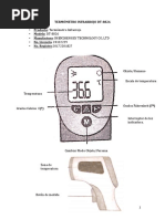 Manual Termómetro Infrarrojo DT 8826