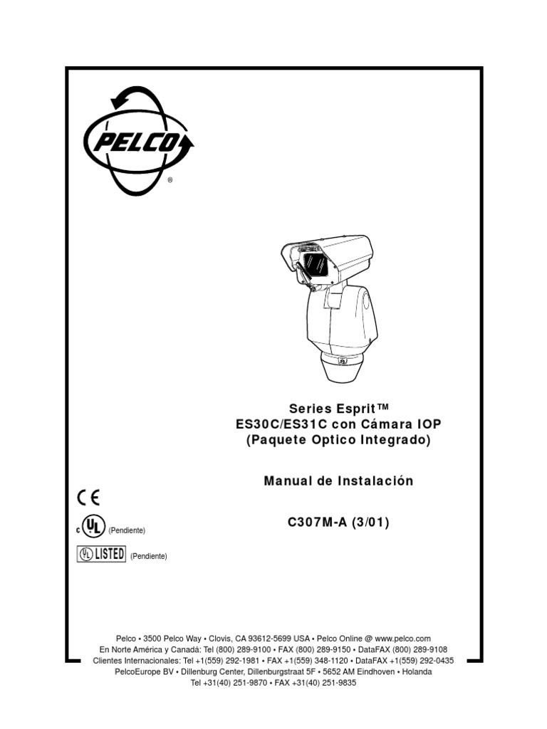 Pelco Es30c Es31c Manual BFI OPTILAS | PDF | Tecnología de información ...