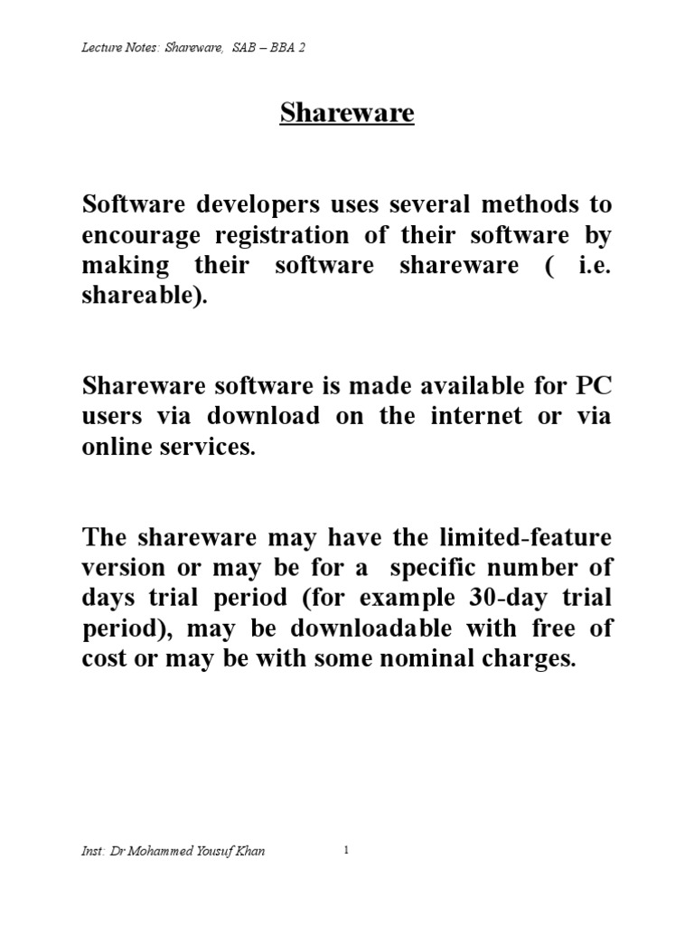 Shareware T | PDF