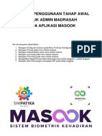 Panduan Penggunaan Tahap Awal Masook Admin Madrasah