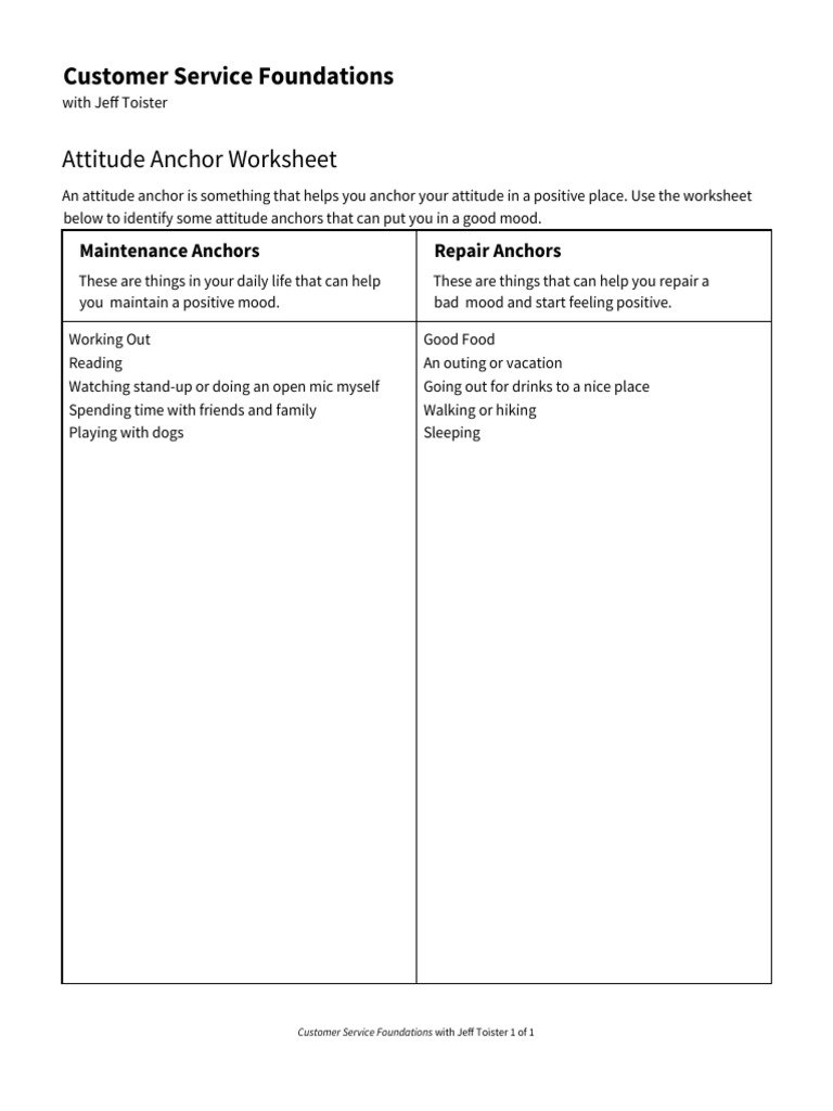 Attitude Anchor PDF