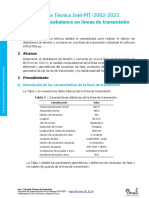 Calculo de Desbalance en Lineas de Transmision