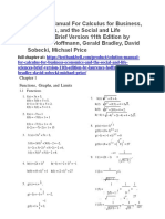 Solution Manual For Calculus For Business Economics and The Social and Life Sciences Brief Version 11th Edition by Laurence Hoffmann Gerald Bradley David Sobecki Michael Price