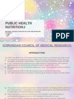 Public Health Nutrition-I: National Agencies Engaged in Food and Nutrition Activities - Icmr - Nin