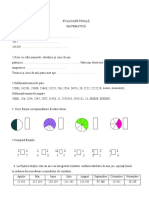 Evaluare Finala Matematica