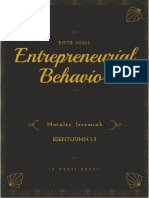 Assignment 1, ENTR 20013 Entrepreneurial Behavior, Morales, Jeremiah