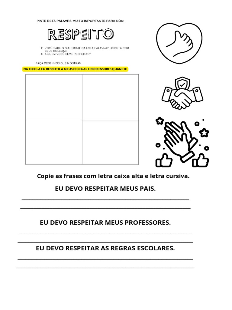 Respeito na Escola: Práticas e Importância | PDF