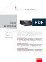 Proyector DLP de Láser Fósforo, Resolución 4K UHD y 12.000 Lúmenes