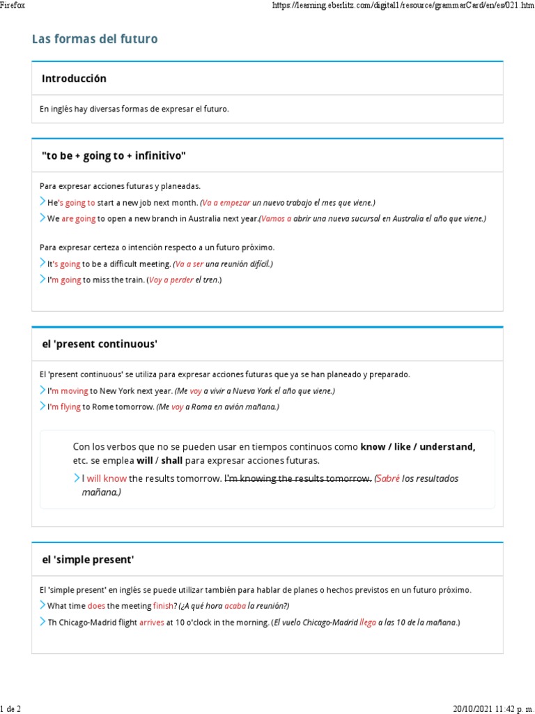 Going To and Will | PDF | Lingüística