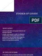 Finder of Goods Presentation