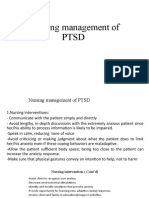 Nursing Management of PTSD