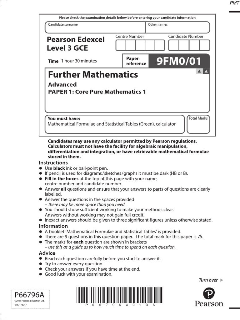June 2021 Qp Pdf Mathematics Matrix Mathematics