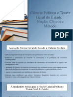 Ciencia Politica e Teoria Geral Do Estado AULA 01