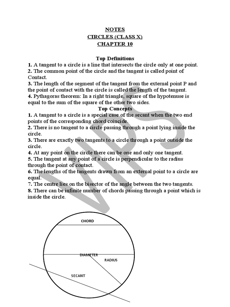 Notes class 10 ch10 maths pdf