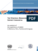 UNIDO, 2009, The Strategic Management of Export Consortia