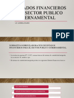 Estados Financieros Del Sector Publico Gubernamental