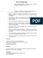 Jefe de Produccion: Químico Farmacéutico Titulado y Colegiado para El Puesto de