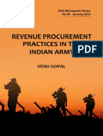 Revenue Procurement Practices in The Indian Army