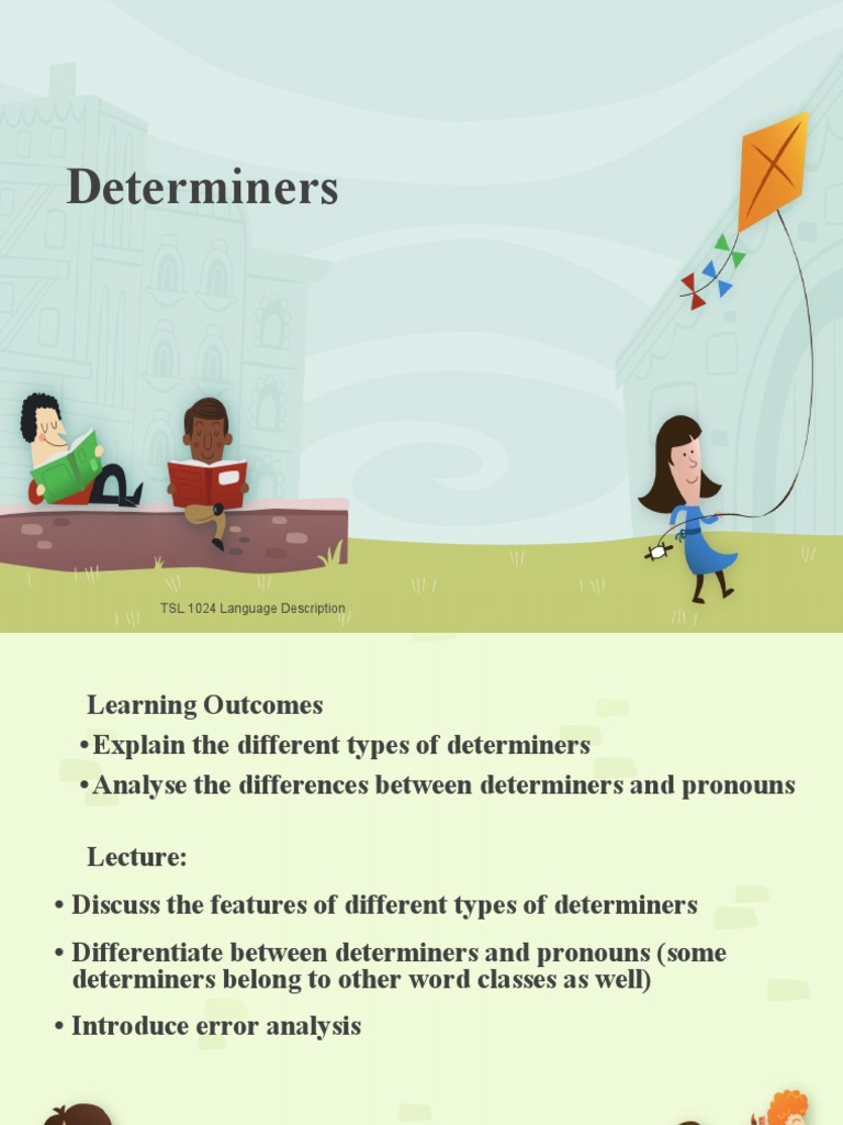 1.3 Determiners | PDF | Grammatical Number | Loch Ness Monster