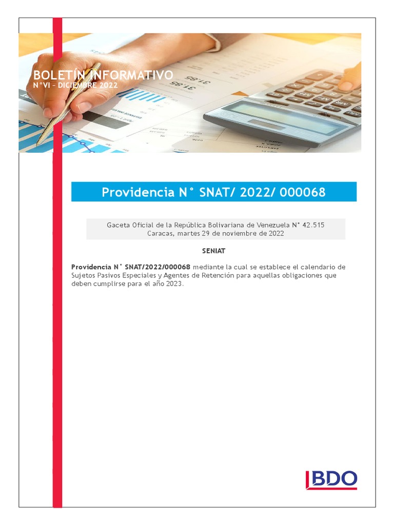 Calendario de Impuestos 2023 en Venezuela | PDF | Impuestos | Auditoría