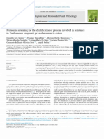 2020 - Proteomic Screening For The Identification of Proteins Involved in Resistance To