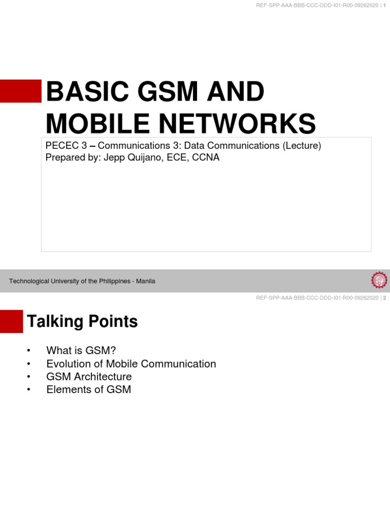 Lecture 4 Basic Gsm Network Download Free Pdf Digital Technology