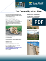 Responsible Cat Ownership Fact Sheet 2020