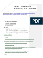 Solution Manual For Managerial Economics Froeb Mccann Ward Shor 3rd Edition