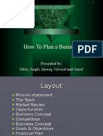 How to Plan a Business