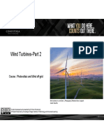Wind Turbines-Part 2: Course: Photovoltaic and Wind Off-Grid