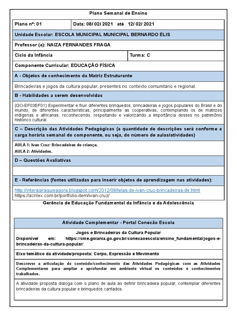 EDUCAÇÃO FÍSICA – FUTEBOL – Conexão Escola SME