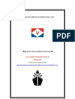 Gas Tanker Operation Manual (Refrigerated)