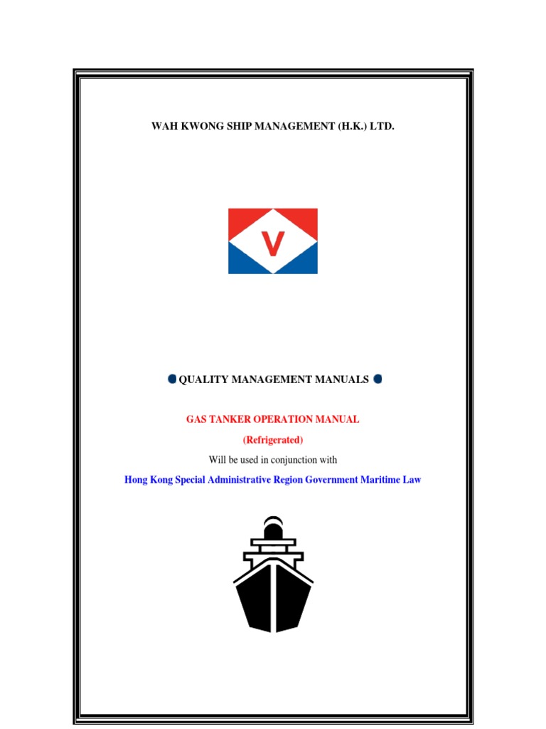 Gas Tanker Operation Manual (Refrigerated) | PDF | Liquefied Petroleum ...