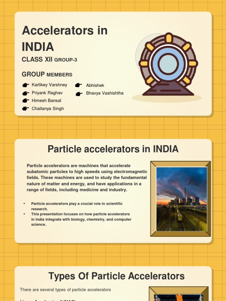 Particle Accelerators in India: Overview | PDF | Particle Accelerator ...