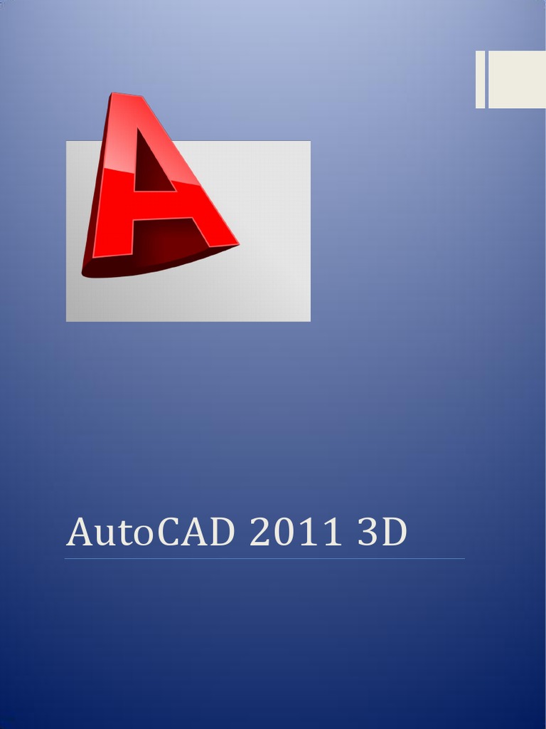Símbolos e Modelagem no AutoCAD 2011 | PDF | Auto Cad | Janela ...