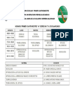 Horario Escolar