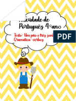 Atividade de Português 4 Ano