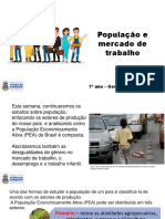 7º Ano Geografia - Semana 19 - População e Mercado de Trabalho - Geografia