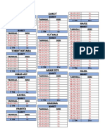 JADWAL Maret 2023