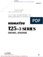 Komatsu Engine 125 3 Series Workshop Manuals