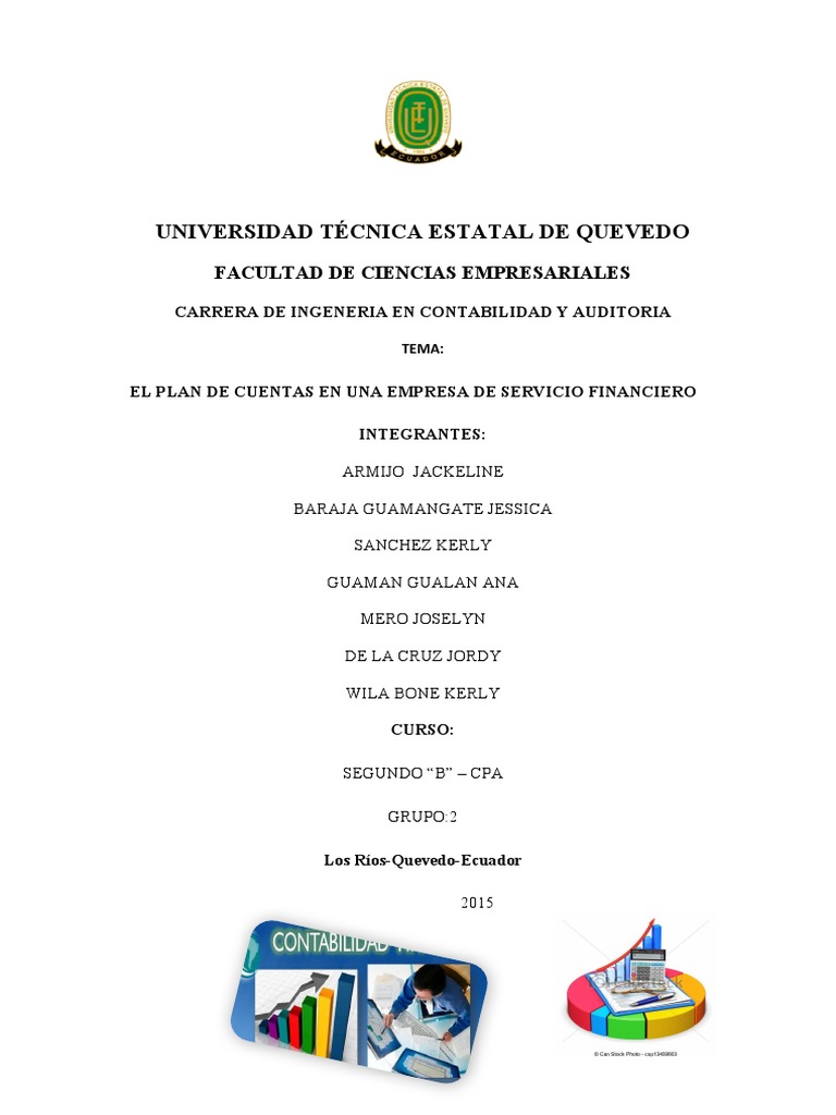Plan de Cuentas en Servicios Financieros | PDF | Contabilidad | Estado ...
