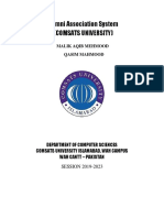 FYP REPORT (Alumni Association System Comsats University)