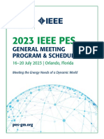 2023 IEEE PES GM Program Schedule